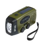 Eco-friendly emergency radio with solar charging and dynamo 1.200 mAh main view