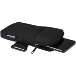 Water-repellent bottle bag with zip and Velcro fastening black colour second view