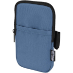 Water-repellent bottle bag with zip and Velcro fastening bondi blue colour