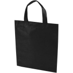 Recycled heat-sealed non-woven mini tote bag 3L black colour