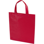 Recycled heat-sealed non-woven mini tote bag 3L red colour