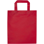Recycled heat-sealed non-woven mini tote bag 3L red colour second rear view