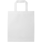 Recycled heat-sealed non-woven mini tote bag 3L white colour second rear view