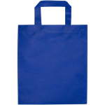 Recycled heat-sealed non-woven mini tote bag 3L royal blue colour second rear view