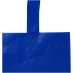 Recycled heat-sealed non-woven mini tote bag 3L royal blue colour close-up view 1