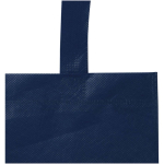 Recycled heat-sealed non-woven mini tote bag 3L navy-blue colour close-up view 1
