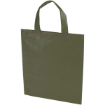 Recycled heat-sealed non-woven mini tote bag 3L dark green colour