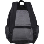 Transparent recycled mesh backpack with front pocket 18L black colour second rear view