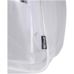 Transparent recycled mesh backpack with front pocket 18L white colour close-up view 1