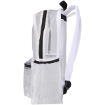 Transparent recycled mesh backpack with front pocket 18L white colour side view