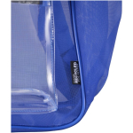 Transparent recycled mesh backpack with front pocket 18L royal blue colour close-up view 1