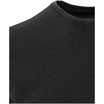 Men's short-sleeved ring-spun cotton T-shirt 160 g/m2 Elevate black colour close-up view 1