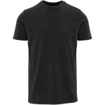 Men's short-sleeved ring-spun cotton T-shirt 160 g/m2 Elevate black colour second front view