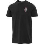 Men's short-sleeved ring-spun cotton T-shirt 160 g/m2 Elevate black colour screen printing view