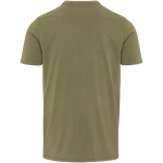 Men's short-sleeved ring-spun cotton T-shirt 160 g/m2 Elevate dark green colour second rear view