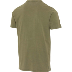 Men's short-sleeved ring-spun cotton T-shirt 160 g/m2 Elevate dark green colour third rear view