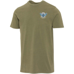 Men's short-sleeved ring-spun cotton T-shirt 160 g/m2 Elevate dark green colour screen printing view