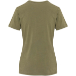 Women's short-sleeved ring-spun cotton T-shirt 160 g/m2 Elevate dark green colour second rear view