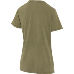 Women's short-sleeved ring-spun cotton T-shirt 160 g/m2 Elevate dark green colour third rear view