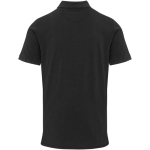 Men's short-sleeve pre-washed piqué polo 200 g/m² Elevate black colour second rear view