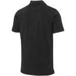 Men's short-sleeve pre-washed piqué polo 200 g/m² Elevate black colour third rear view