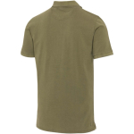 Men's short-sleeve pre-washed piqué polo 200 g/m² Elevate dark green colour third rear view