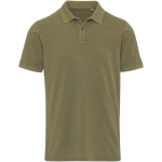 Men's short-sleeve pre-washed piqué polo 200 g/m² Elevate dark green colour second front view