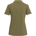Women’s short-sleeve pre-washed and pre-shrunk piqué polo 200 g/m2 Elevate dark green colour second rear view