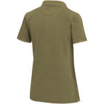 Women’s short-sleeve pre-washed and pre-shrunk piqué polo 200 g/m2 Elevate dark green colour third rear view