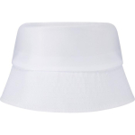 Lightweight polyester hat with sun protection 130 g/m² white colour second rear view