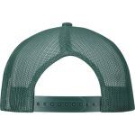 6-panel cotton twill cap with flat peak 260 g/m2 dark green colour second rear view