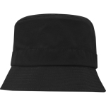 Lightweight quick-drying nylon sun hat 105 g/m2 black colour second front view