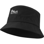 Lightweight quick-drying nylon sun hat 105 g/m2 black colour screen printing view