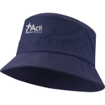Lightweight quick-drying nylon sun hat 105 g/m2 navy-blue colour screen printing view