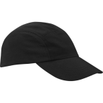Waterproof nylon cap with sun protection 105 g/m2 black colour side view