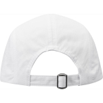 Waterproof nylon cap with sun protection 105 g/m2 white colour second rear view