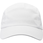 Waterproof nylon cap with sun protection 105 g/m2 white colour second front view