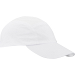 Waterproof nylon cap with sun protection 105 g/m2 white colour side view