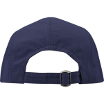 Waterproof nylon cap with sun protection 105 g/m2 navy-blue colour second rear view