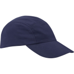 Waterproof nylon cap with sun protection 105 g/m2 navy-blue colour side view