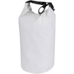 Compact recycled waterproof bag with roll-top closure 1L white colour
