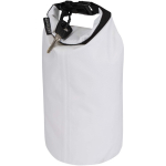 Compact recycled waterproof bag with roll-top closure 1L white colour second view