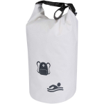 Compact recycled waterproof bag with roll-top closure 1L white colour transfer printing view