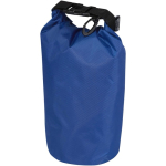 Compact recycled waterproof bag with roll-top closure 1L royal blue colour