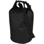 Recycled waterproof travel bag with roll-top closure 5L black colour