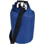 Recycled waterproof travel bag with roll-top closure 5L royal blue colour second view