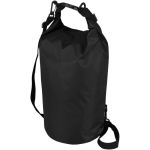 10L waterproof travel bag with roll-top closure black colour