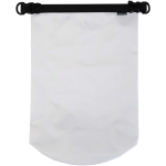 10L waterproof travel bag with roll-top closure white colour third front view