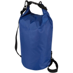 10L waterproof travel bag with roll-top closure royal blue colour