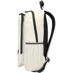 Padel backpack with organiser pockets 18 L 15'' sand colour side view